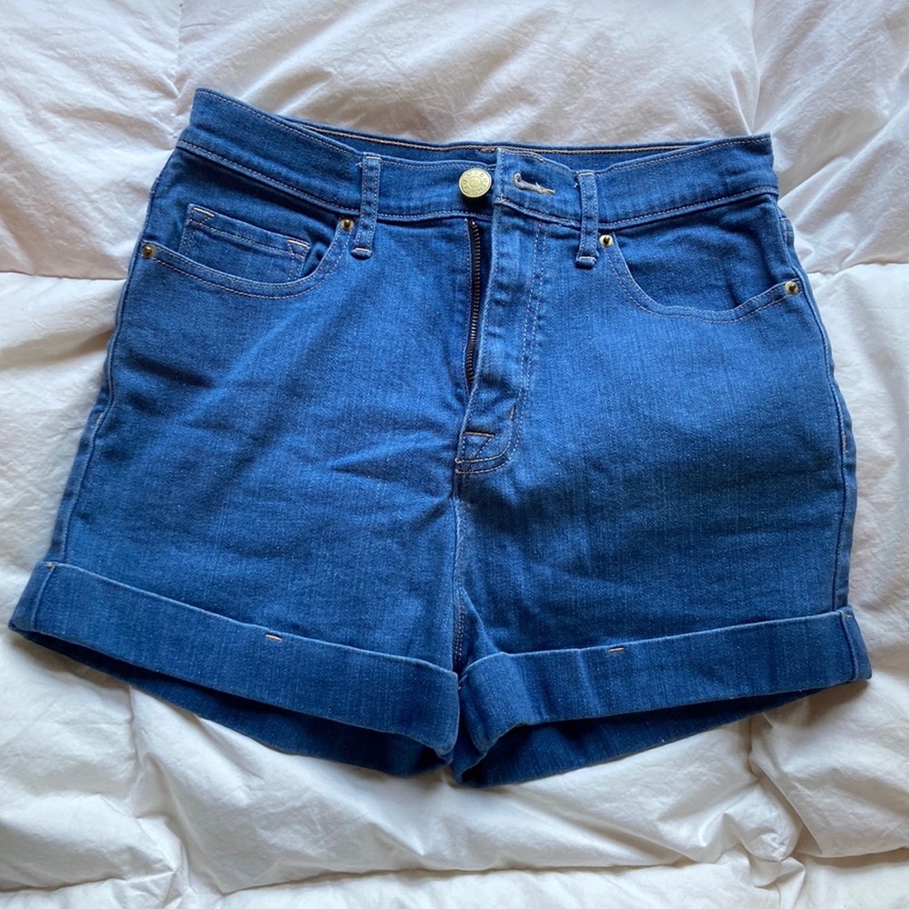Urban Outfitters Perry Pinup Medium Wash High Waisted Shorts